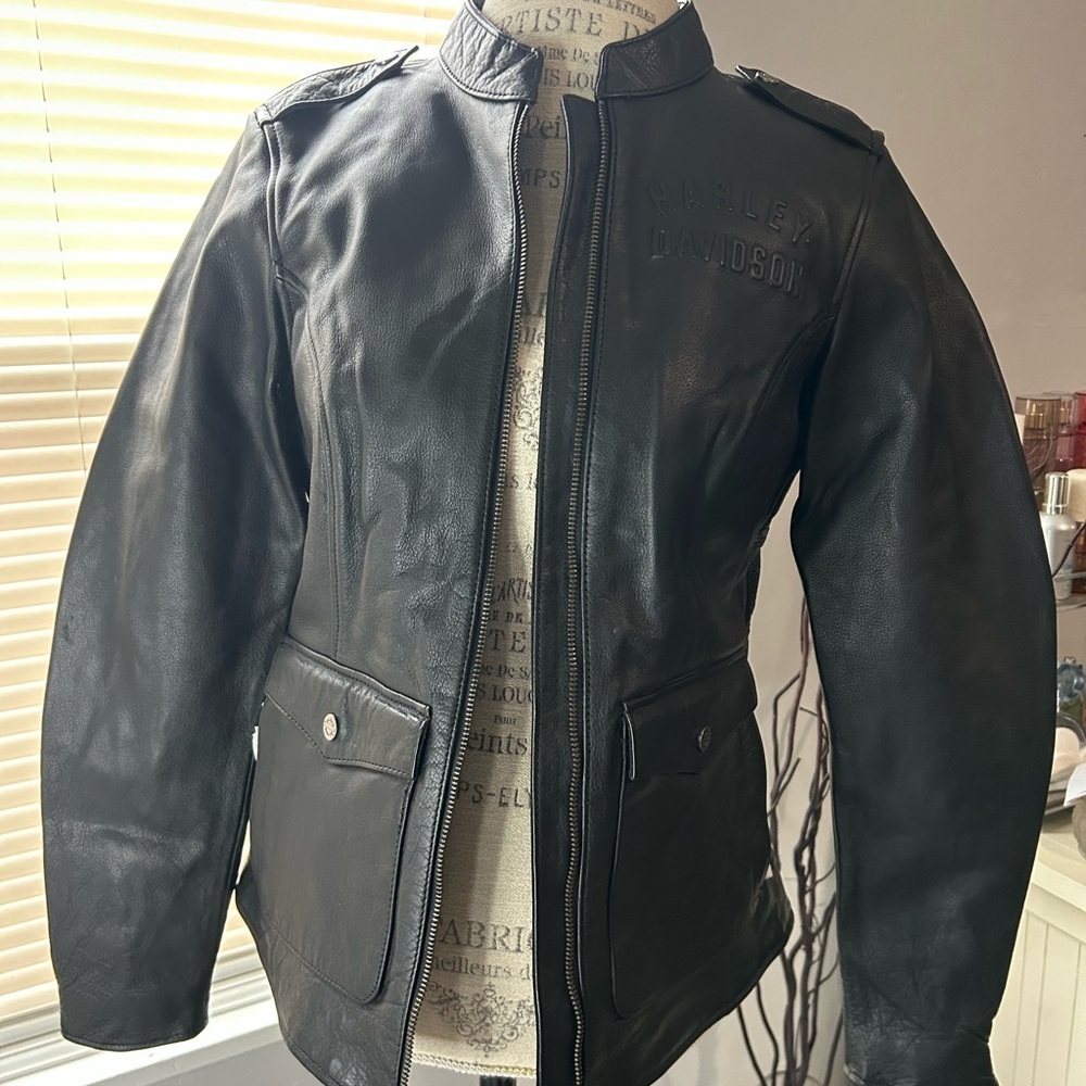 Harley-Davidson Women's H-D Flex Layering System Captains Leather Jacket - Picture 2 of 11